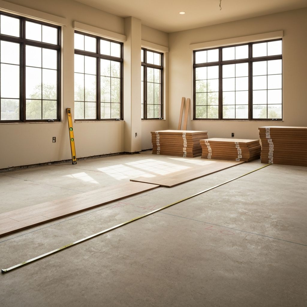 Beautiful home interior with premium hardwood flooring